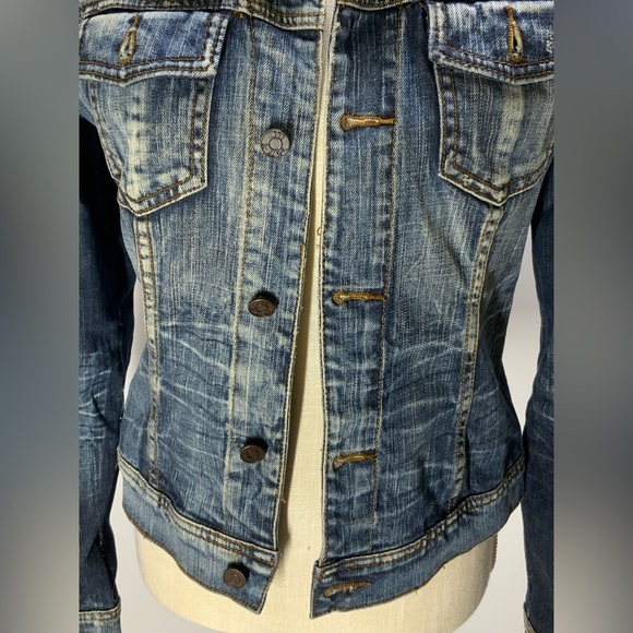 Kut from the Kloth Denim Distressed Jacket-Size XS - Picture 2 of 14